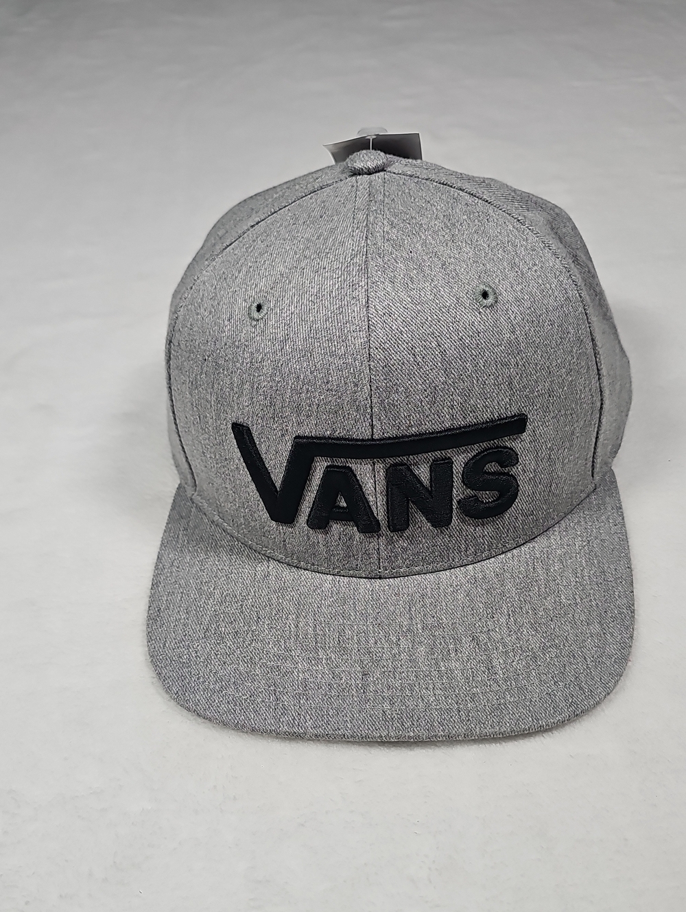 Vans Heather Gray Snapback with Black Logo